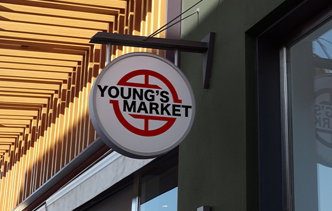 young's market logo redesign